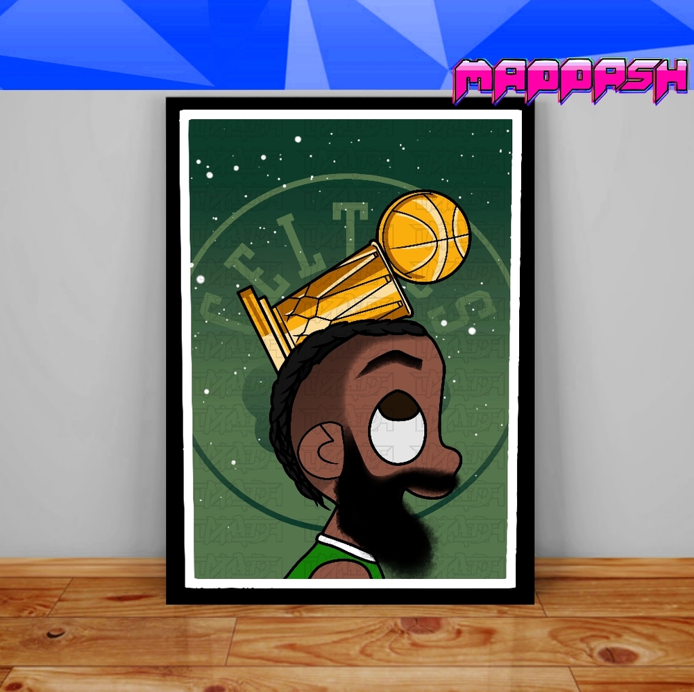 NBA Boston Celtics Jaylen Brown NBA Championship Poster Lil uzi Scott Pilgrim